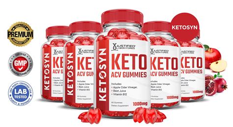 5 Pack Ketosyn Keto Acv Gummies 1000mg Dietary Supplement 300 Gummys