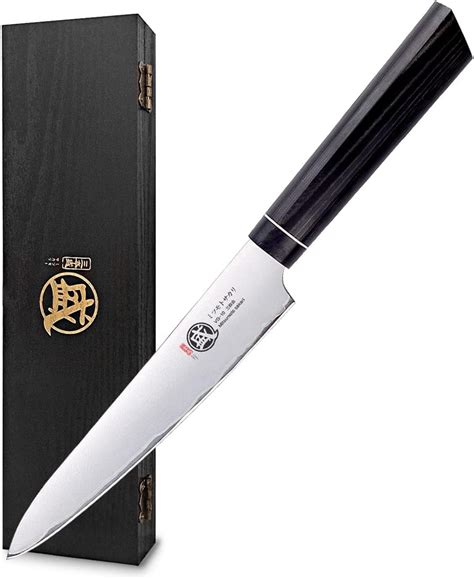 MITSUMOTO SAKARI Japanese Kitchen Chef Knife 5 5 Inch Hand Forged