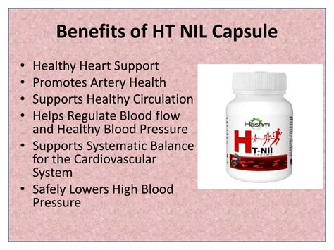 PPT Lower Blood Pressure And Combat Hypertension With HT Nil Capsule