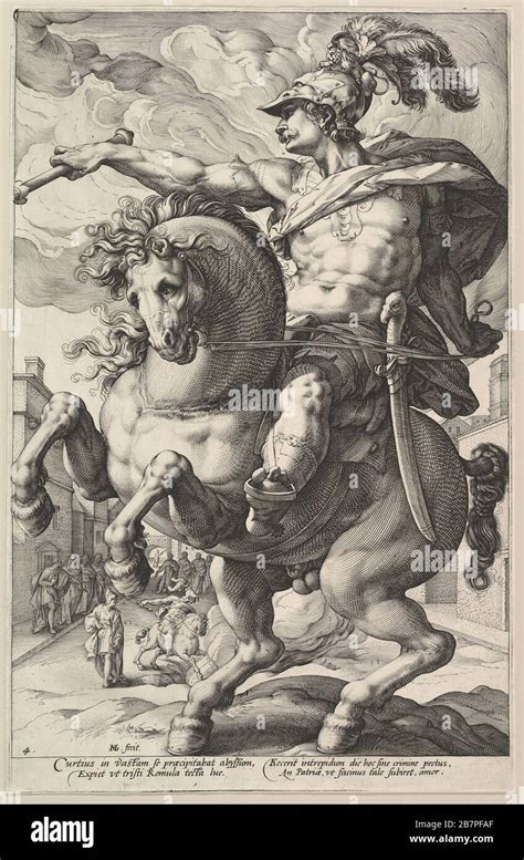 Marcus Curtius De La Serie Los Héroes Romanos 1586 Fotografía De