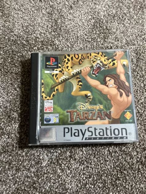 DISNEYS TARZAN PLATINUM Ps1 Playstation Game Complete With Manual 1 99