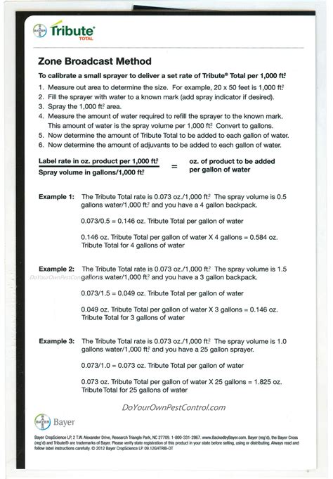 Tribute Herbicide Product Label Best Label Ideas 2019
