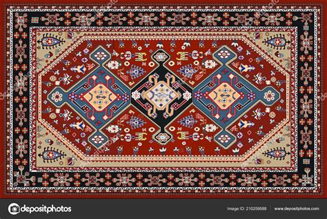 Persian Carpet Tribal Vector Texture Easy Edit Changing Colors Swatches