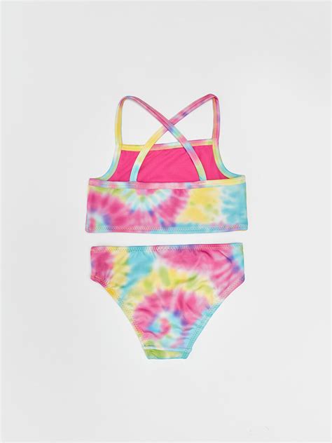 LCW ECO Pembe Batik Desenli Kız Çocuk Bikini S G Z LT LCW
