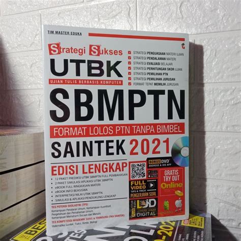 Jual Buku Sbmptn 2021 Strategi Sukses Utbk Sbmptn Saintek 2021 Ori