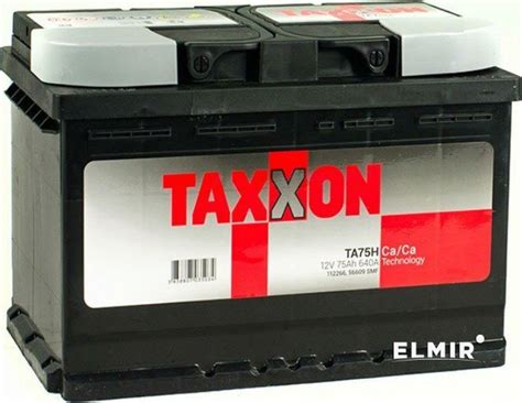 Аккумулятор Taxxon 75 Ah 12V Euro (0) (112266) купить | ELMIR - цена ...