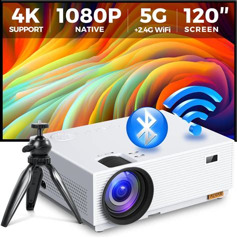 Amazon Mini Projector With Wifi And Bluetooth Salange 5G Native