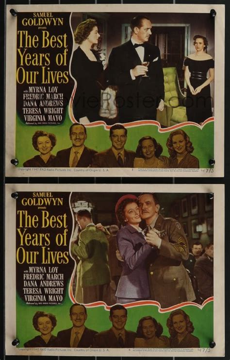 EMoviePoster Image For 3b0680 BEST YEARS OF OUR LIVES 2 LCs 1947