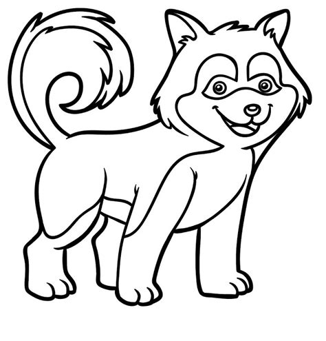 59 páginas para colorear de husky ColoringPagesOnly