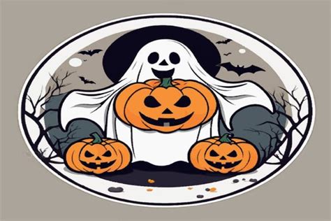 Little Ghost Halloween #51 Graphic by PhoenixStore · Creative Fabrica