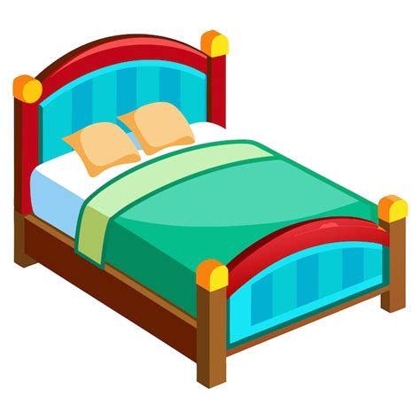 Bed Clipart Cartoon Style Vector Illustration Premium Ai Generated Vector