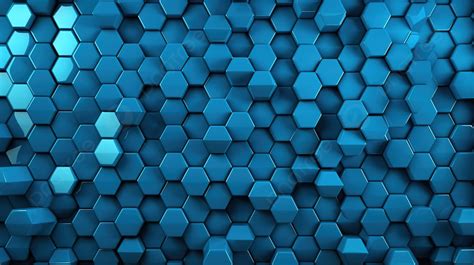 3d Blue Hexagon Pattern Hd Hd Wallpapers Background 3d Illustration Of