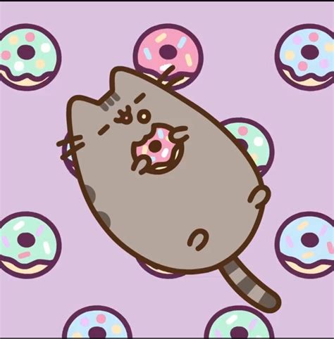 Pusheen And Her Donuts Pusheen Cat Pusheen Cute Pusheen