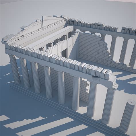 3d parthenon model