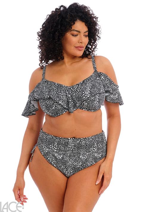 Elomi Pebble Cove Bikini Taillenslip Regulierbar Black Lace De