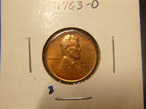 Small Cents Lincoln Memorial Cent 1963 D For Sale Buy Now