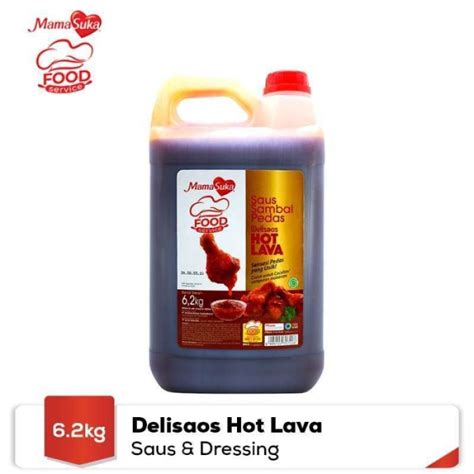 Jual Mamasuka Saus Saos Sambal Hot Lava Volcano Derigen 6 2 Kg Halal Bpom Di Seller King Fatih