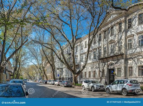 Pushkin Street In Odessa Ukraine Editorial Image Image Of