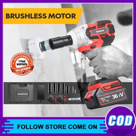 Jual Ironhoof Impact Wrench Brushless N M Mesin Bor Baterai Impact