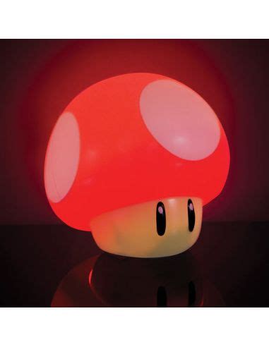 Mini Lámpara Mushroom 3D con sonido Mario Bros