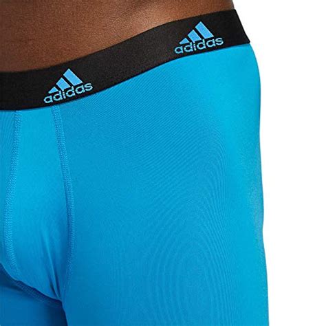 Adidas Men S Performance Boxer Brief Underwear 3 Pack Solar Blue Black Grey Xx Large