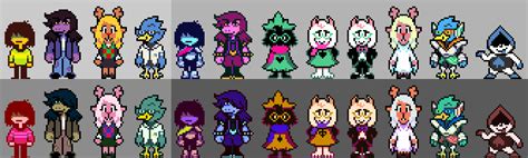 I Recoloured Some Of The Characters Just For Fun Aka I Made Deltarune