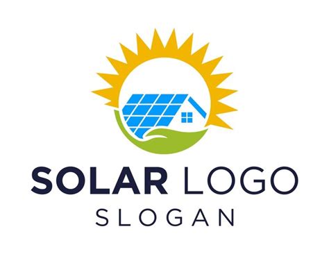 Premium Vector | Solar panel logo design