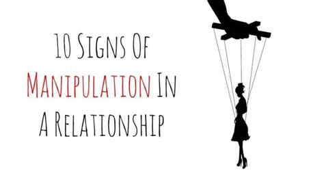 10 Signs Of Manipulation In A Relationship Relationship Rules