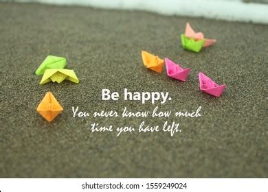 Inspirational Motivational Quote Be Happy You Stock Photo 1559249024