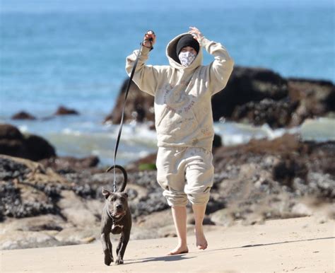 Billie Eilish On Playful Beach Walk With Dog Shark Before Documentary