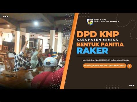 DPD KNPI Mimika Bentuk Panitia Rapat Kerja Daerah Dan Persiapan