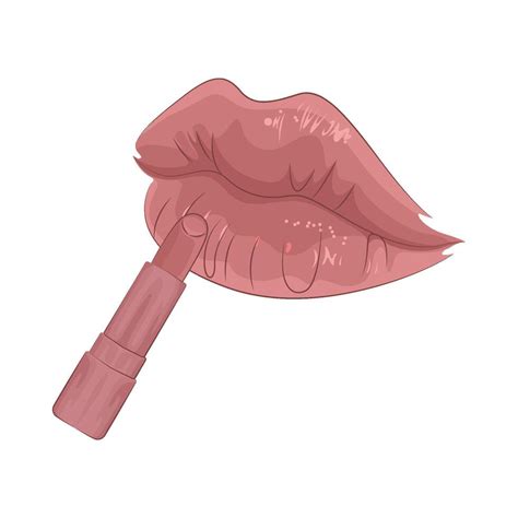 Illustration Of Nude Lipstick Vector Art At Vecteezy