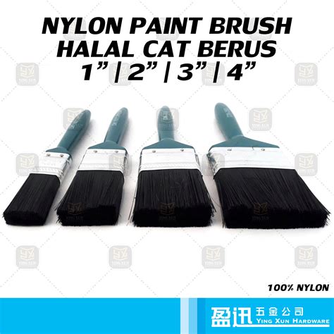 Nylon Paint Brush Halal Cat Berus Lazada