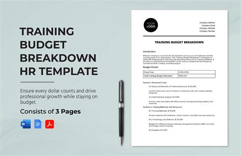 Free Hr Budget Templates Editable And Printable