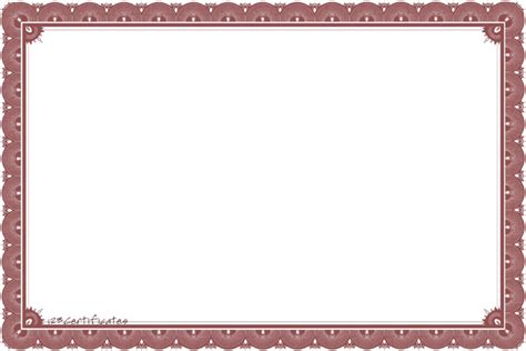 Free Certificate Border Design Png Download Free Certificate Border