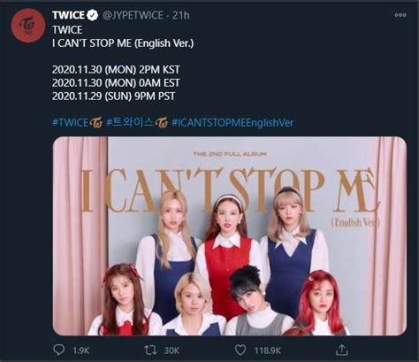 Sukses Comeback Dengan I Cant Stop Me Twice Bakal Tampil Versi