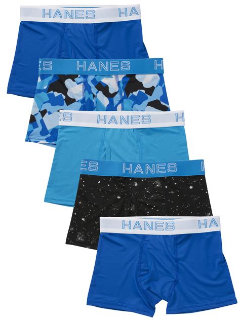 Hanes Hanes Boys X Temp Stretch Boxer Brief 5 Pack Sizes S Xl