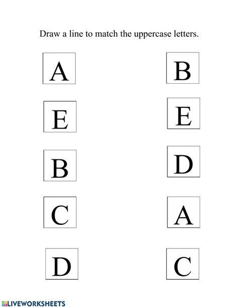 Letter Worksheets Alphabet Matching Worksheet Is A Great Letter