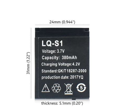 Аккумулятор LQ S1 для смарт часов - купить с доставкой по выгодным ...