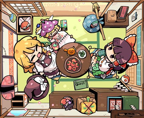 Hakurei Reimu Kirisame Marisa Clownpiece Sukuna Shinmyoumaru