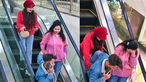 Whats Happens After Holding Hand 😂 On Escalator 😱 Shady Ujju