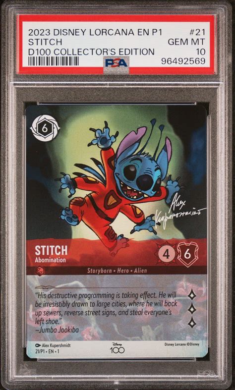 2023 Disney Lorcana En P1 Promo 21 Stitch Abomination Disney100