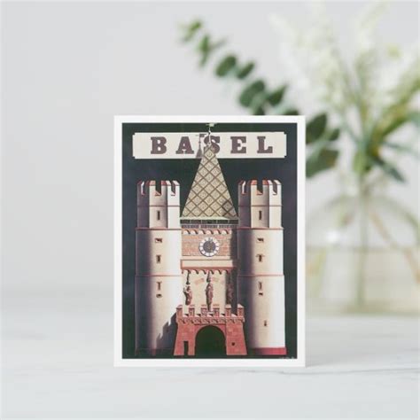 Vintage Basel Switzerland Postcard Zazzle