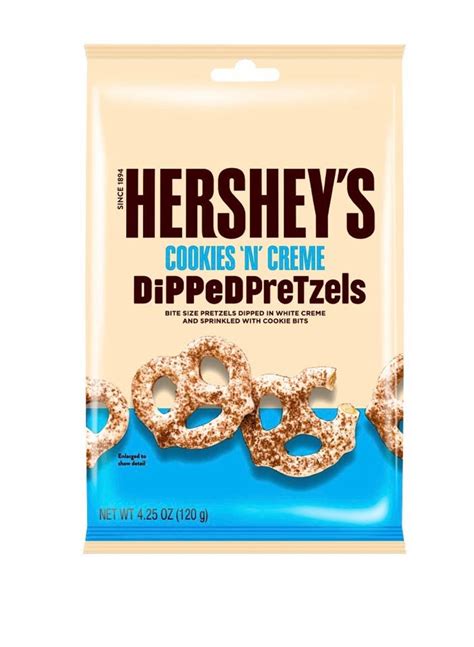 Hersheys Cookies N Creme Dipped Pretzels 120g Sweetcity