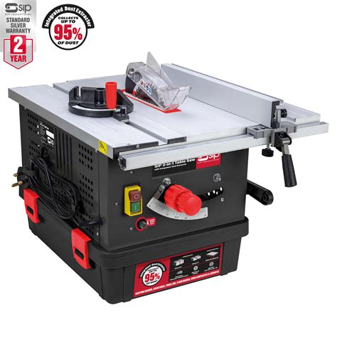 SIP 2-in-1 Table Saw with Integrated Dust Extractor - SIP Industrial