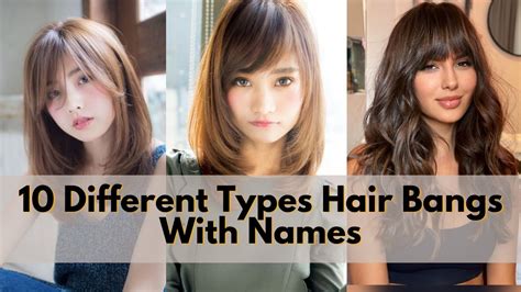 Types Of Bangs 10 Different Types Of Hair Bangs With Names Stylish