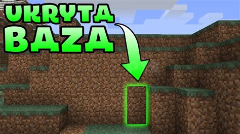 Minecraft Jak Zbudowa Ukryt Baz Youtube