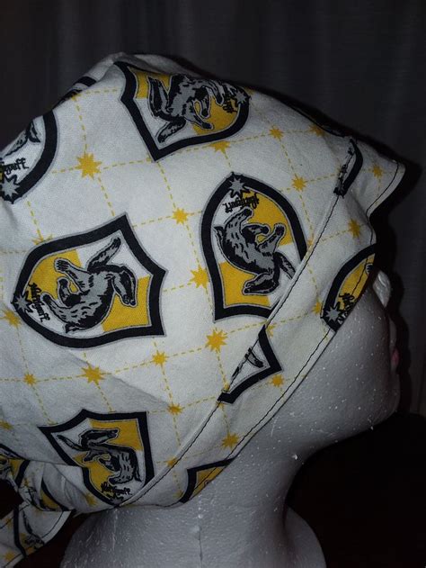 Harry Potter S Hufflepuff Scrub Cap By Creationsbyspike On Etsy