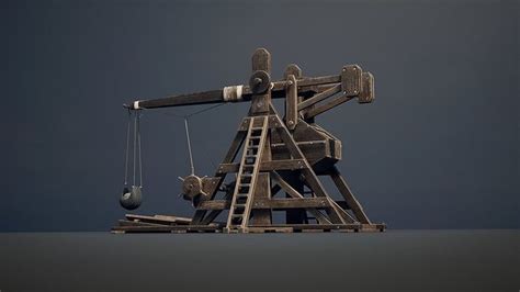 3D model Medieval Siege Weapon - Trebuchet VR / AR / low-poly | CGTrader