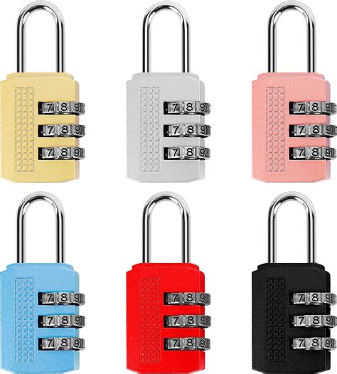 Pieces Combination Locker Padlocks Digit Coded Padlock Gym Lock